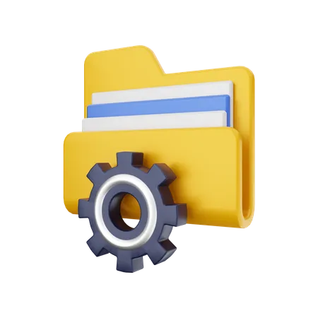 Folder Configuration  3D Illustration