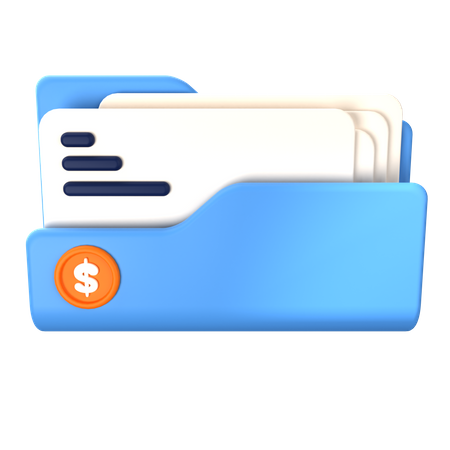 Folder Curency  3D Icon