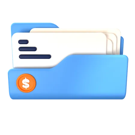 Folder Curency  3D Icon