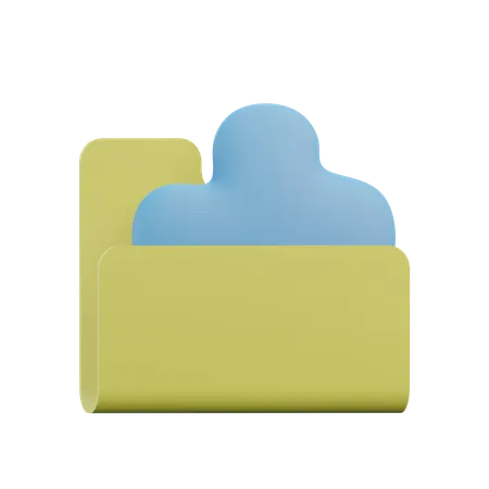 Folder Data  3D Icon