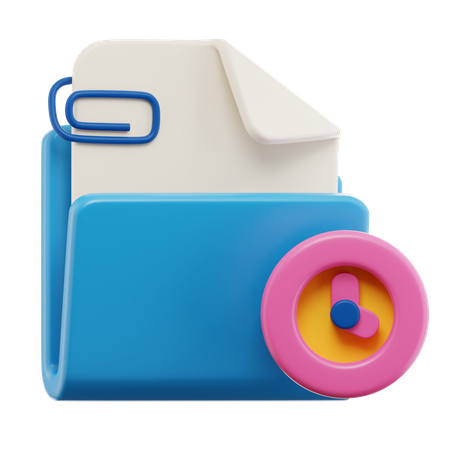 Folder Deadline  3D Icon