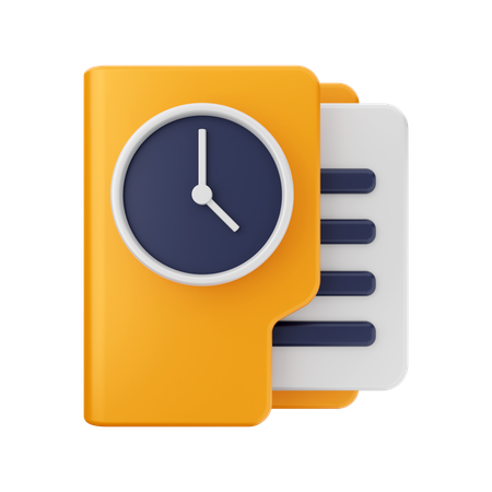 Folder Deadline  3D Icon