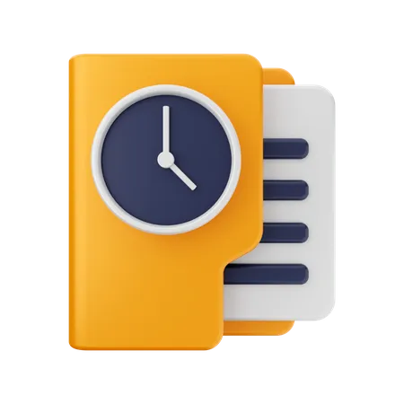 Folder Deadline  3D Icon