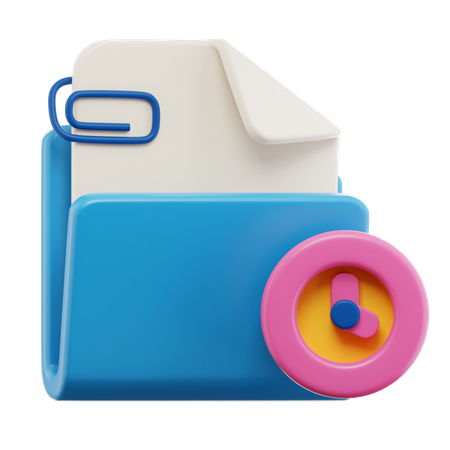 Folder Deadline  3D Icon