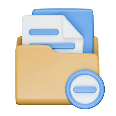 Folder Delete  3D Icon