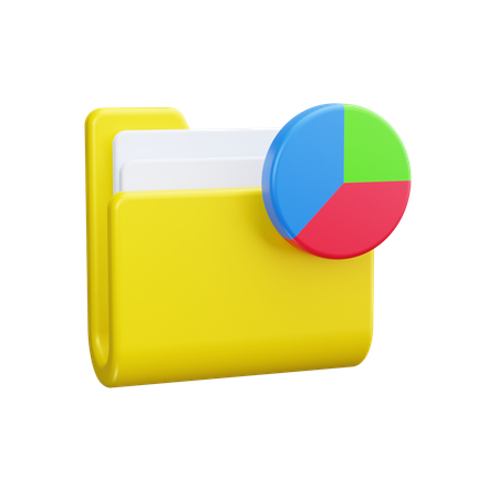 Folder diagram  3D Icon