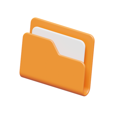 Folder Document  3D Icon