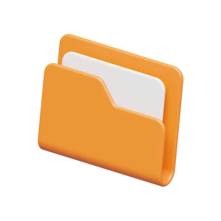 Folder Document  3D Icon