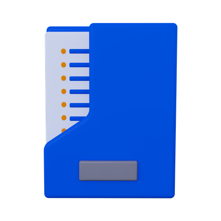 Folder Document  3D Icon