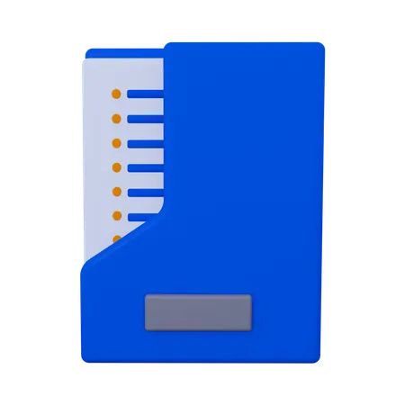 Folder Document  3D Icon