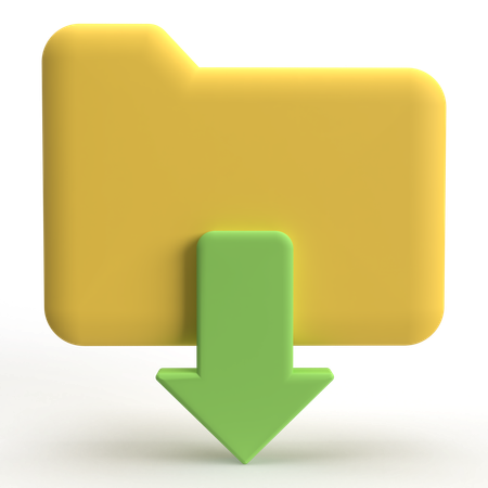 폴더 다운로드  3D Icon