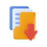 folder download 3d logo