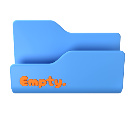 Folder Empty  3D Icon