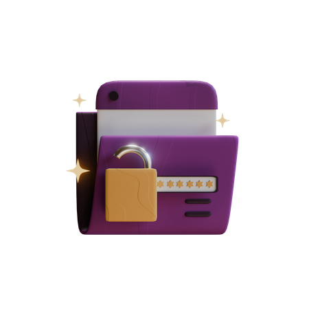 Folder Encryption  3D Icon