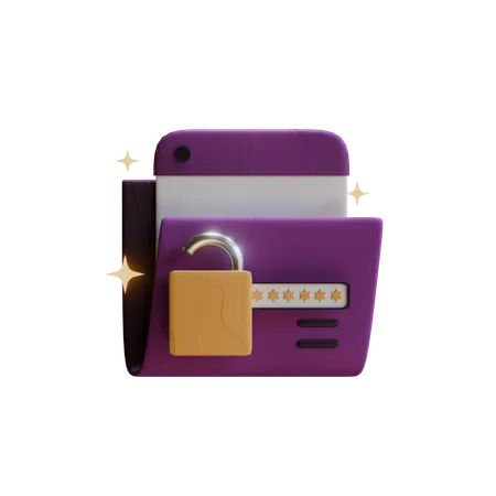 Folder Encryption  3D Icon