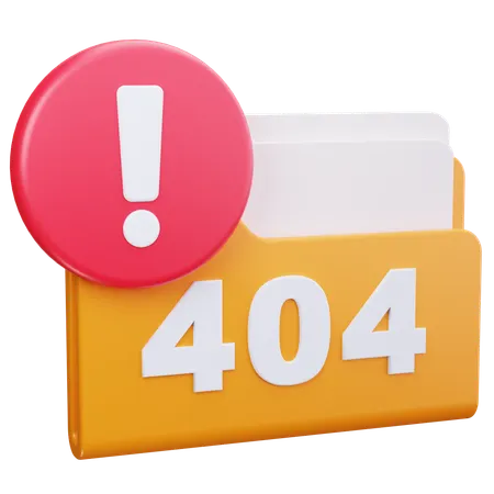 Folder Error  3D Icon