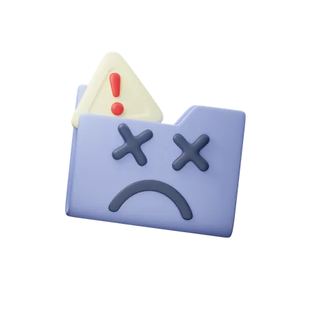 Folder Error  3D Icon