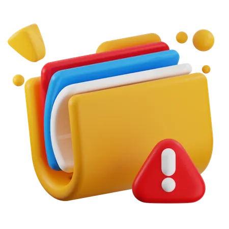 Folder Error  3D Icon