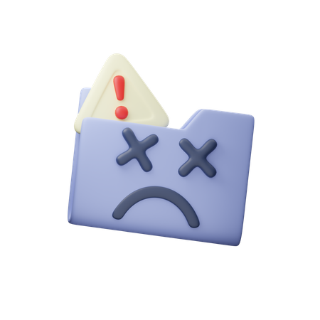 Folder Error  3D Icon