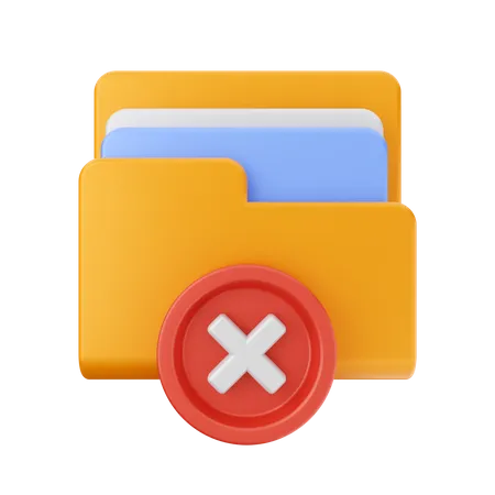 Folder failed  3D Icon