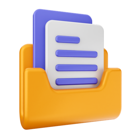 Folder File  3D Icon