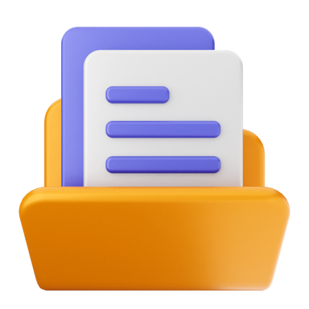 Folder File  3D Icon