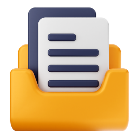 Folder File  3D Icon