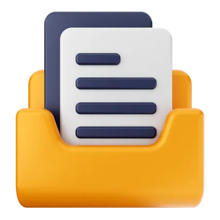 Folder File  3D Icon