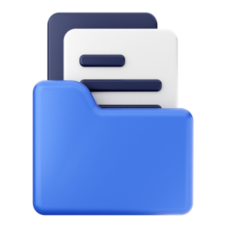 Folder File  3D Icon