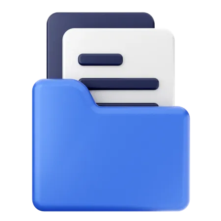 Folder File  3D Icon