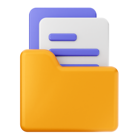 Folder File  3D Icon