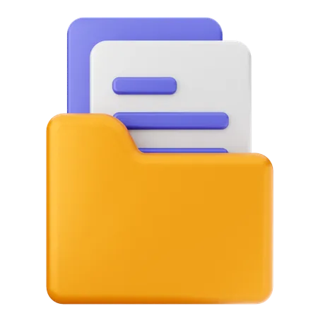 Folder File  3D Icon