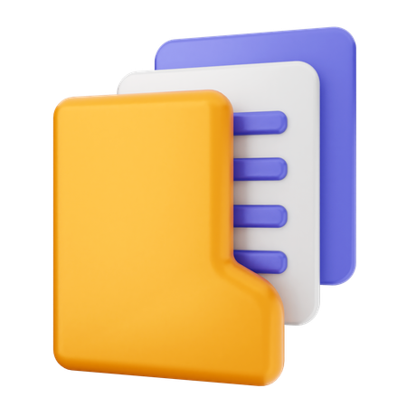 Folder File  3D Icon