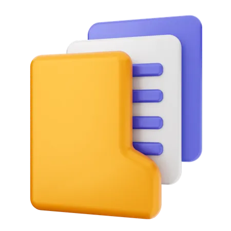 Folder File  3D Icon