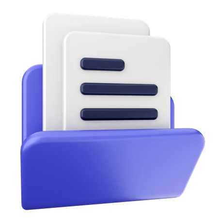 Folder File  3D Icon