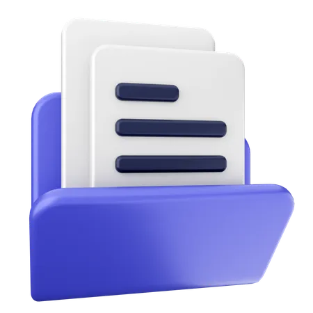 Folder File  3D Icon