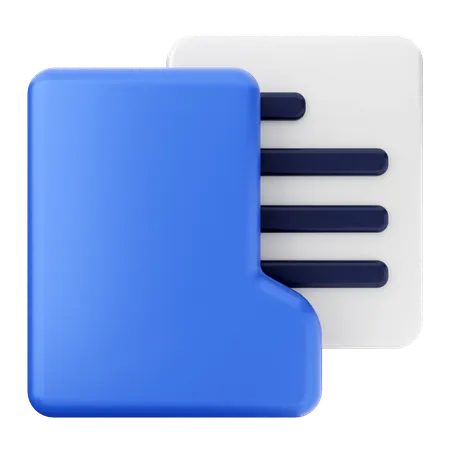 Folder File  3D Icon