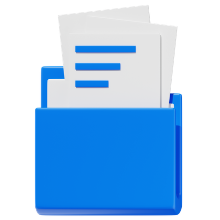 Folder File  3D Icon