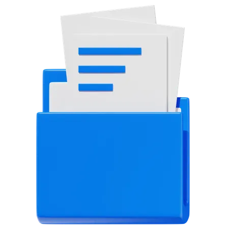 Folder File  3D Icon