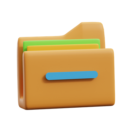 Folder File  3D Icon