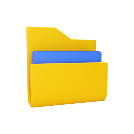 Folder file 3D Illustration