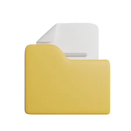 Folder File 3D Icon