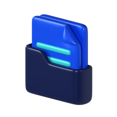 3 D Folder File Icon 3D Icon