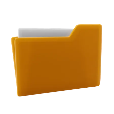 Folder File  3D Icon