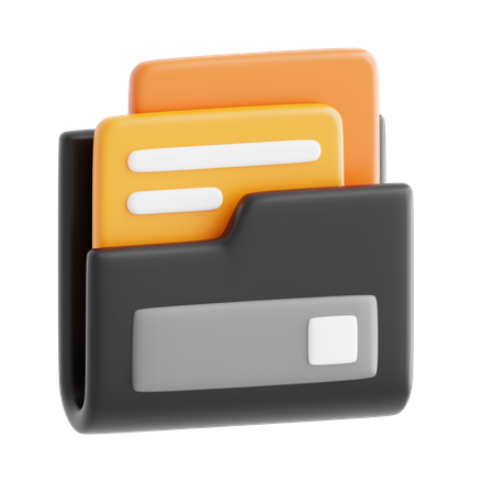 Folder Files  3D Icon