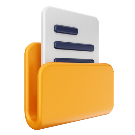 Folder Files  3D Icon