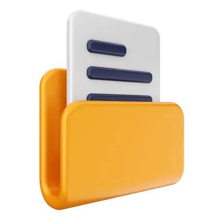 Folder Files  3D Icon