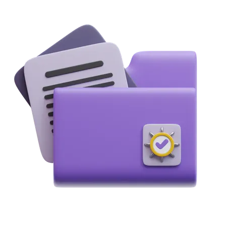 Folder Files  3D Icon