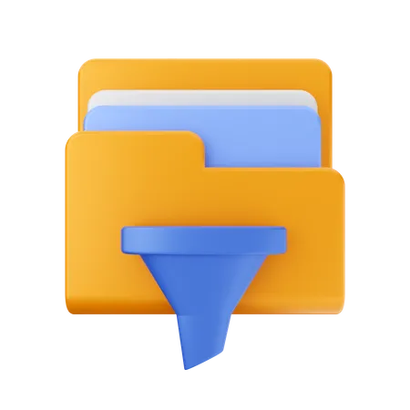 Folder filter  3D Icon