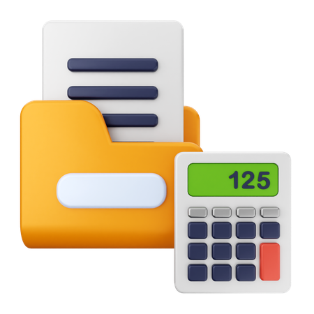 Folder Finance  3D Icon